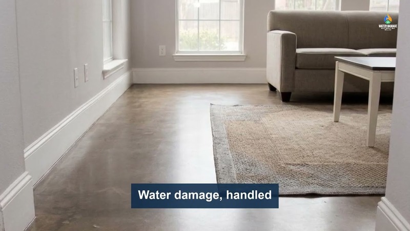 Video thumbnail: 24 hour water damage restoration in Dallas TX