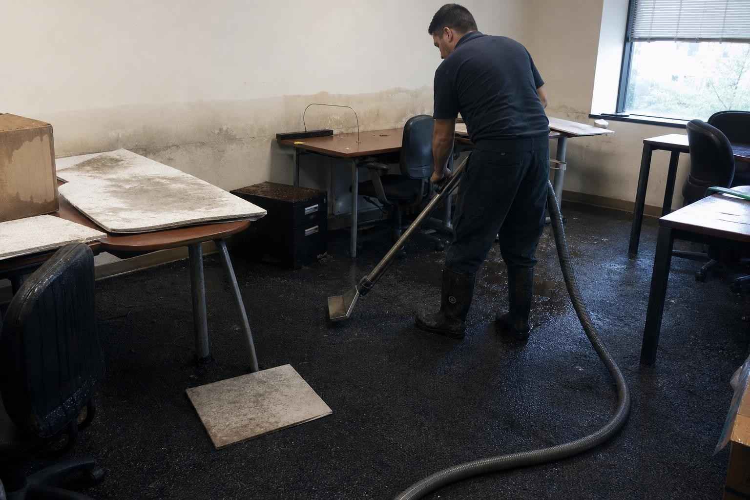 Water damage restoration at a Plano TX property